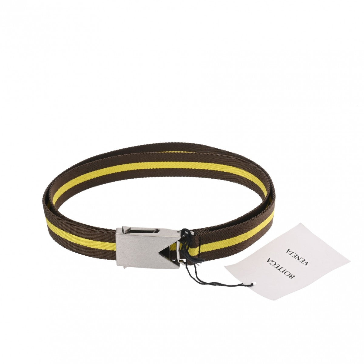 ボッテガヴェネタ ライン入り バイカラー イエロー/ブラウン メンズ