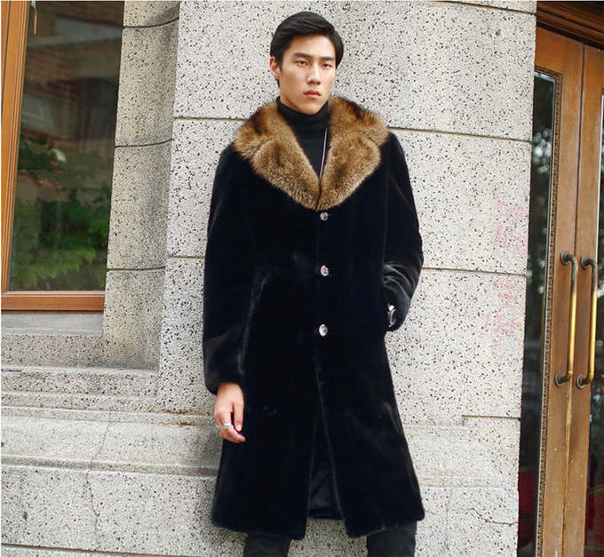 楽天市場】毛皮コート ファーコート メンズ ロッグコート ミンク