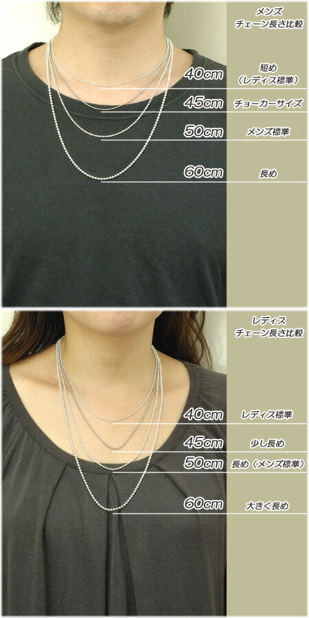 楽天市場】ネックレス チェーン ロール 長さ50cm 太さ3.6mm シルバー