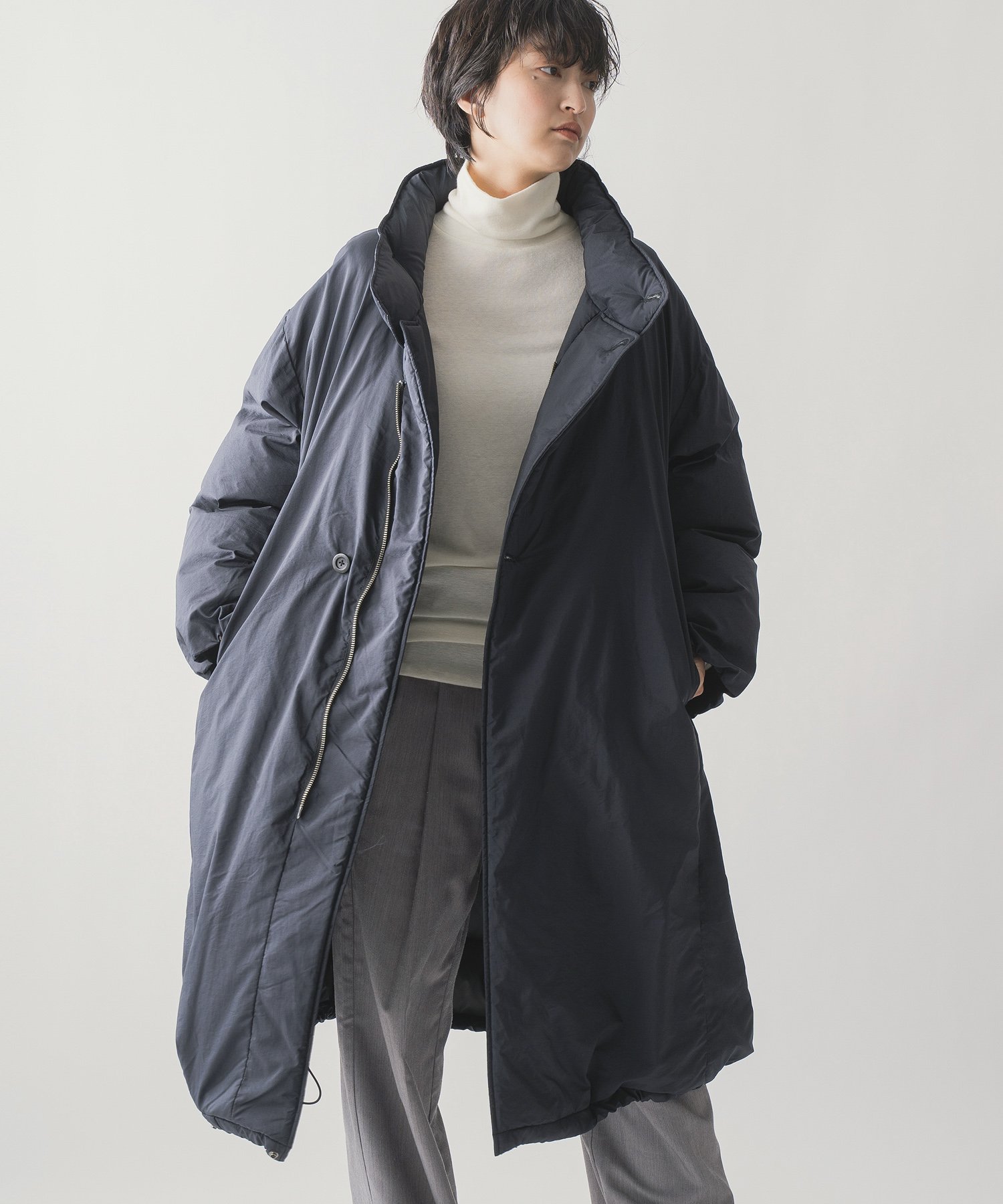 b apartment｜「miffew/ミフュー」STAND COLLAR VOLUME DOWN COAT