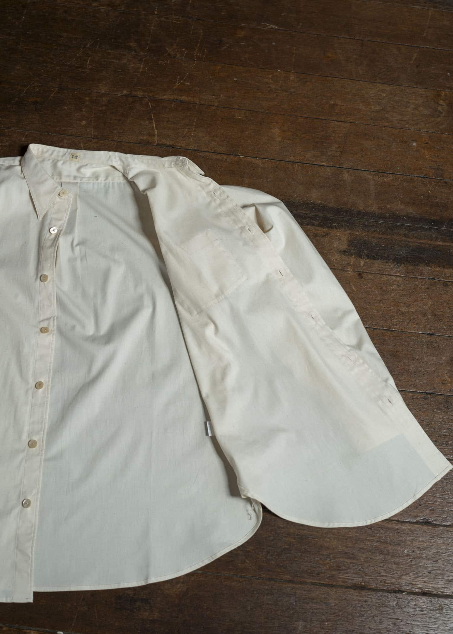 Taiga Takahashi Lot.106 Narrow Collar Shirt IVORY – VISION OF FASHION