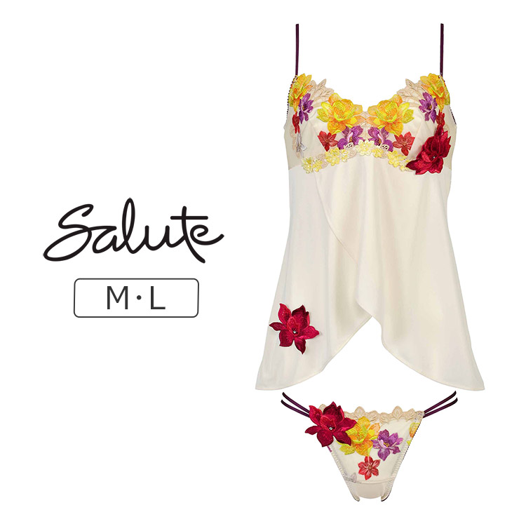 DTJ230｜ワコール サルート 30G セットアップ(キャミ＋Tバック) M/L