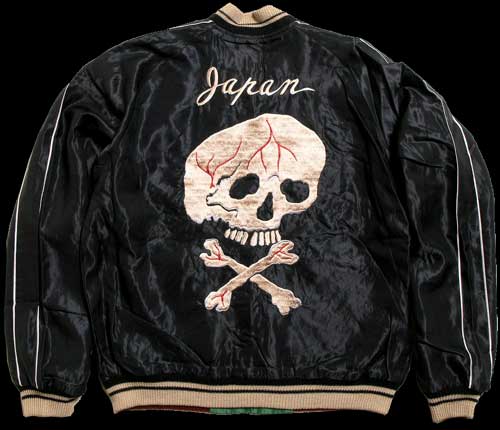 テーラー東洋スカジャン「店舗限定モデル」スカル×日本地図アセテート