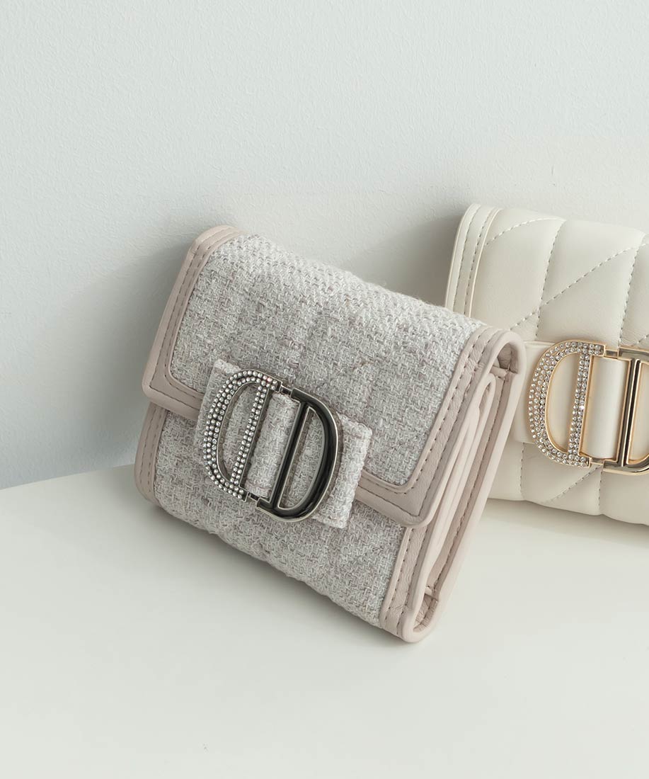 ビジューパーツキルティング三つ折りウォレットRANDA公式サイト