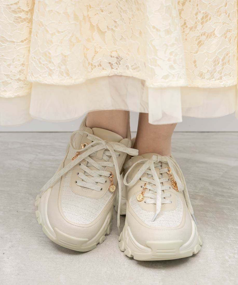 2WAY チャーム付きツイードスニーカーRANDA公式サイト