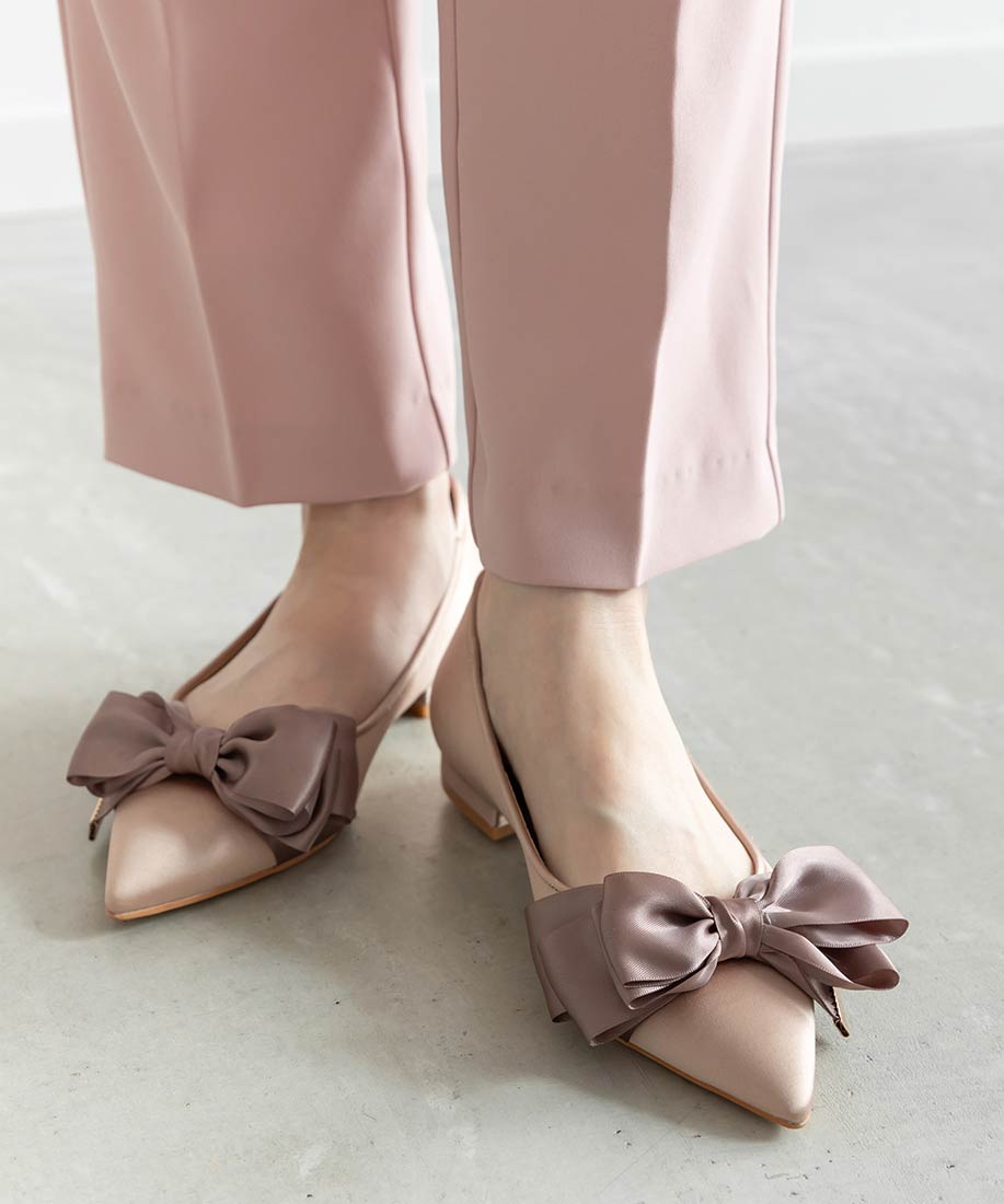 リボンデザインフラットシューズRANDA公式サイト