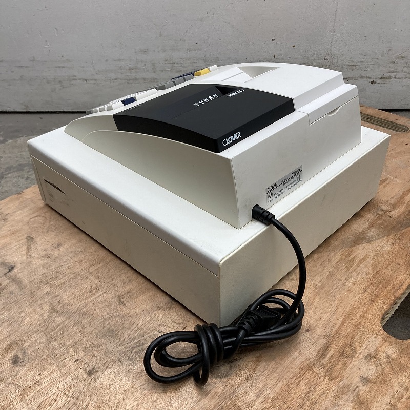 レジスター CLOVER N100LC W340×D360×H200mm 中古 業務用 店舗用