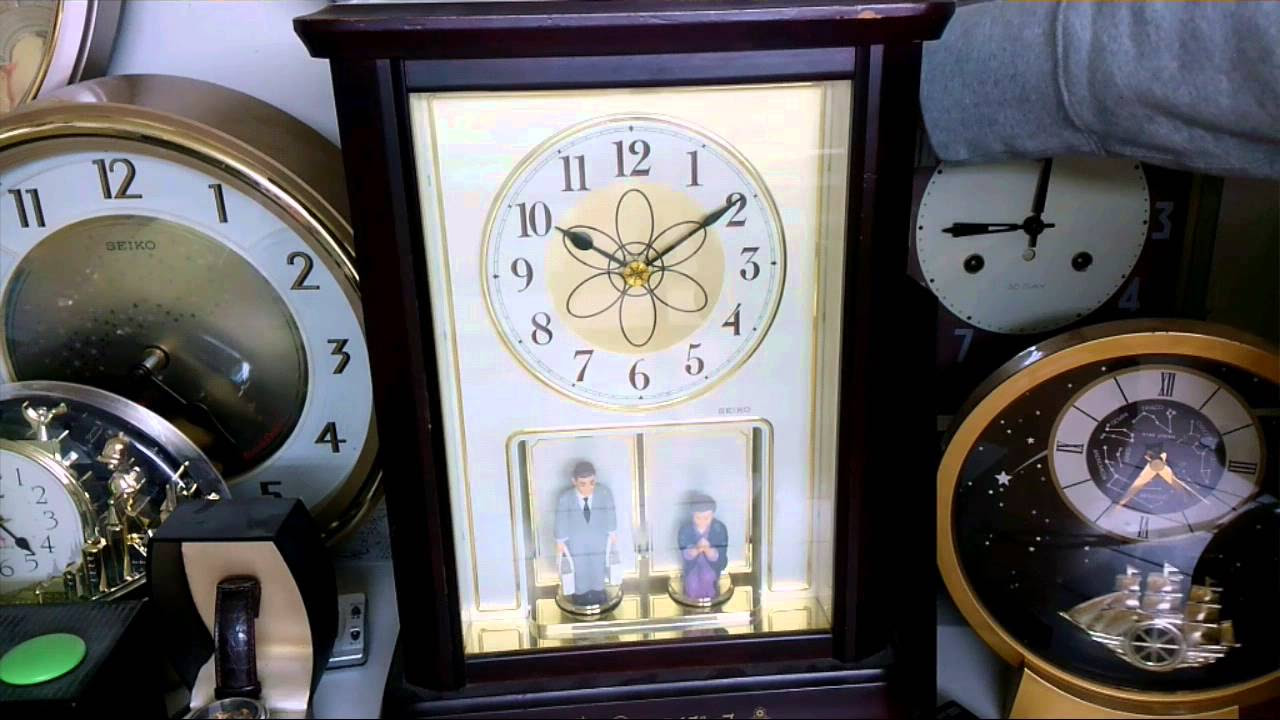 SEIKO からくり時計「Merry go round」RE702W - YouTube