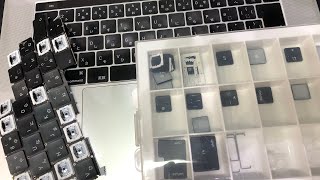 MacBook Pro 2017 キーボードB,N,Mスイッチ2回押す直す修理 - YouTube