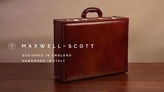 メンズ ラグジュアリー イタリアンレザー アタッシュ ブリーフケース