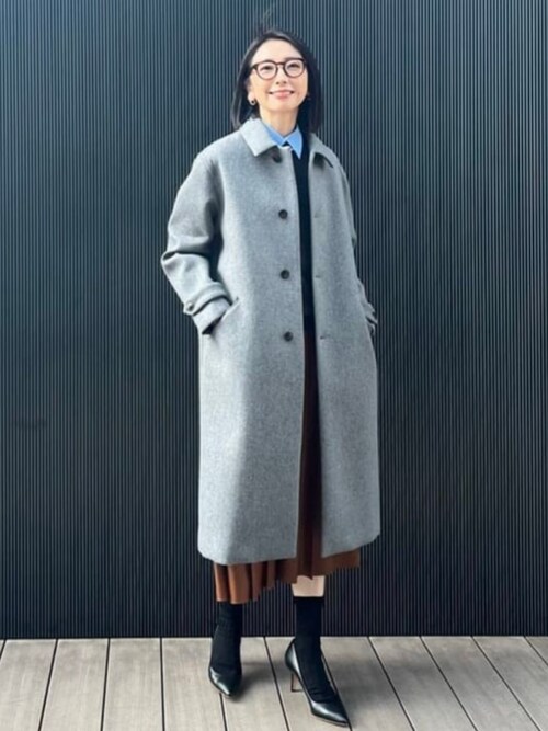 セール】AK+1 / ボンディング コート（ステンカラーコート）｜Demi