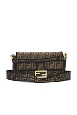 FWRD Renew Fendi Zucca FF 1974 Baguette Shoulder Bag in Brown | FWRD