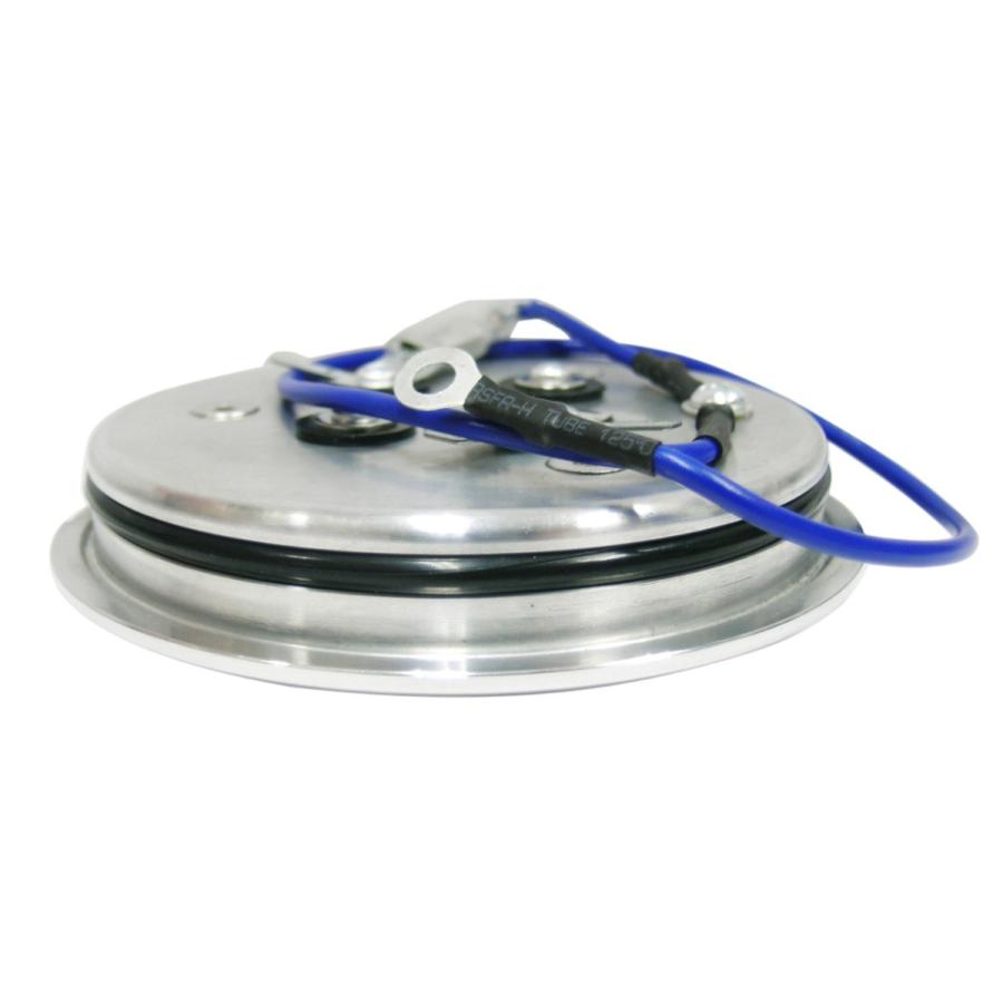 9穴用 ビレット アルミポリッシュ ホーンボタン 3インチ 76mmタイプ