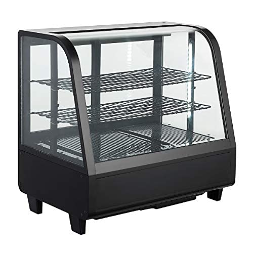 Amazon | Hijiru 卓上冷蔵ショーケース100L/ブラック【HJR-UTK100BK