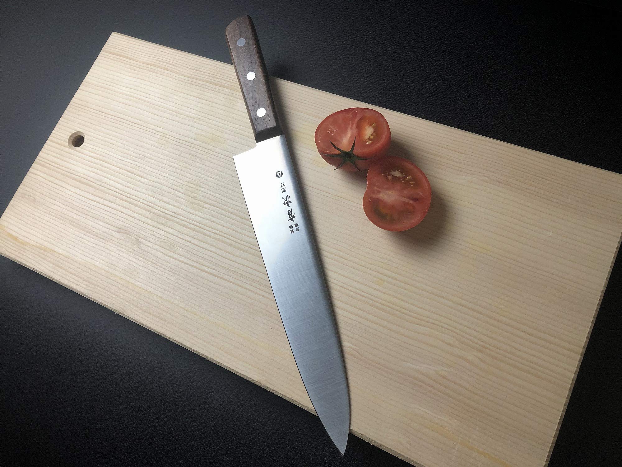 Amazon | 有次 包丁 牛刀 240 mm AUS-10 築地 ARITSUGU 柄 鞘付 | 築地