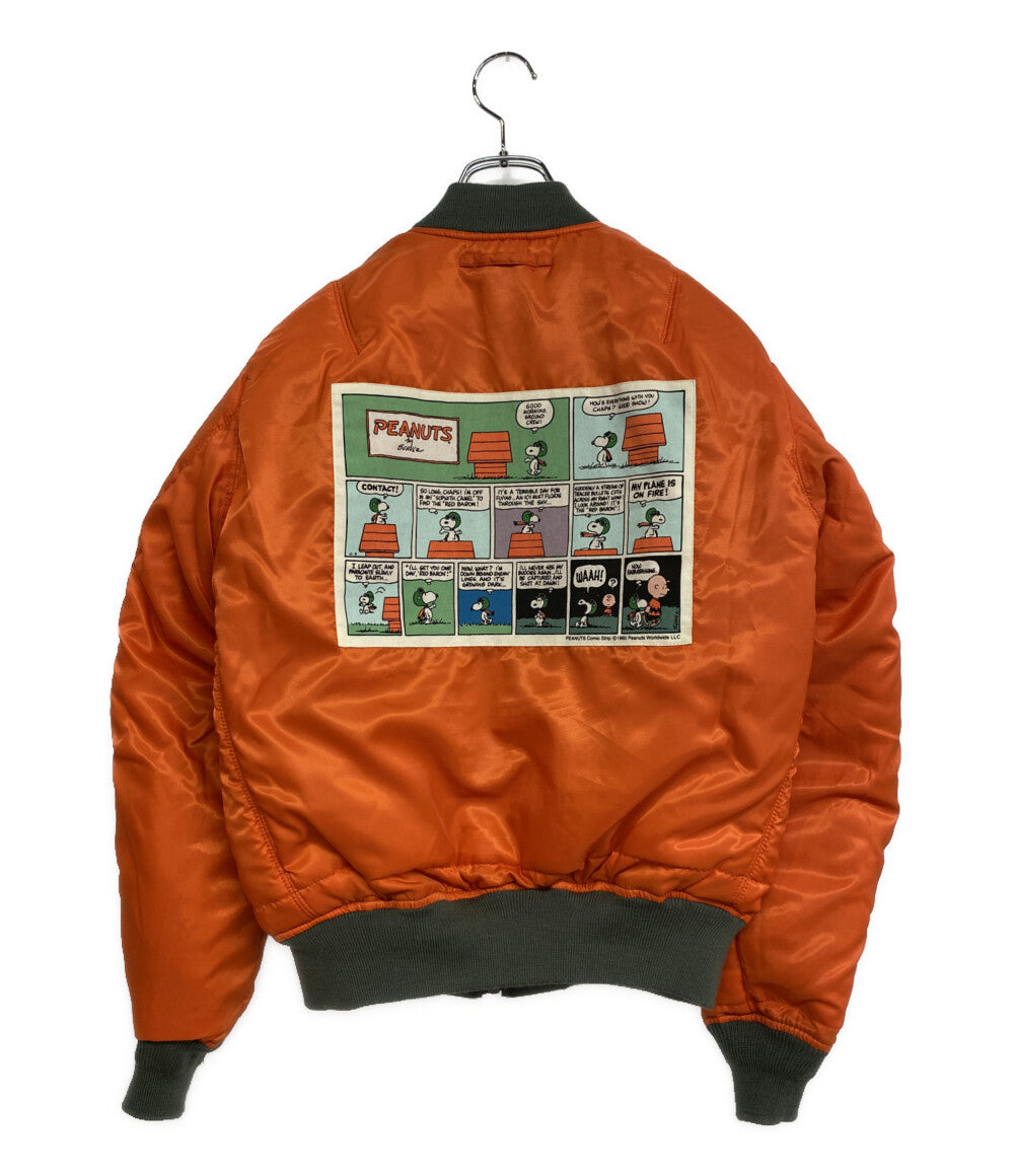 アヴィレックス ジャケット PEANUTSコラボ MA-1 FLYING ACE メンズ
