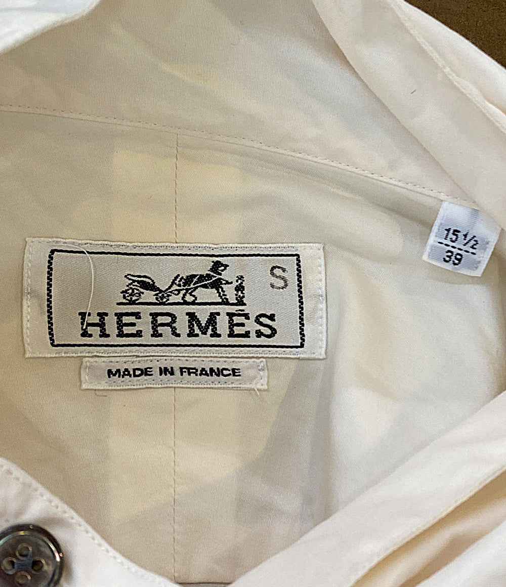 HERMES セリエボタンスタンドカラーシャツ 長袖 メンズ SIZE S