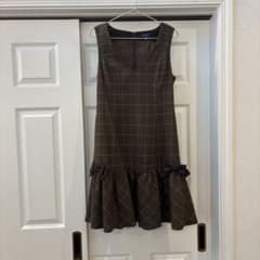 M'S GRACY チェック柄ノースリーブワンピース 38 - メルカリ