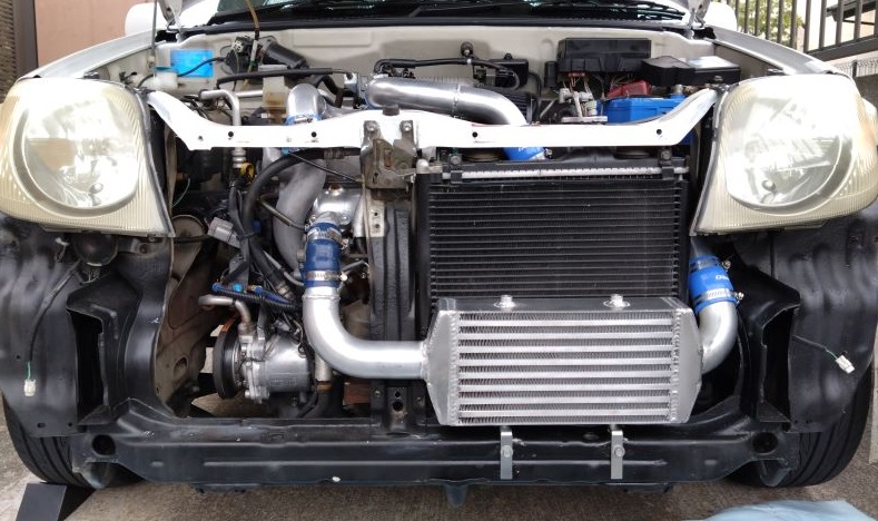 前置きインタークーラー化。（スズキ Keiワークス）by ぼぶα - みんカラ