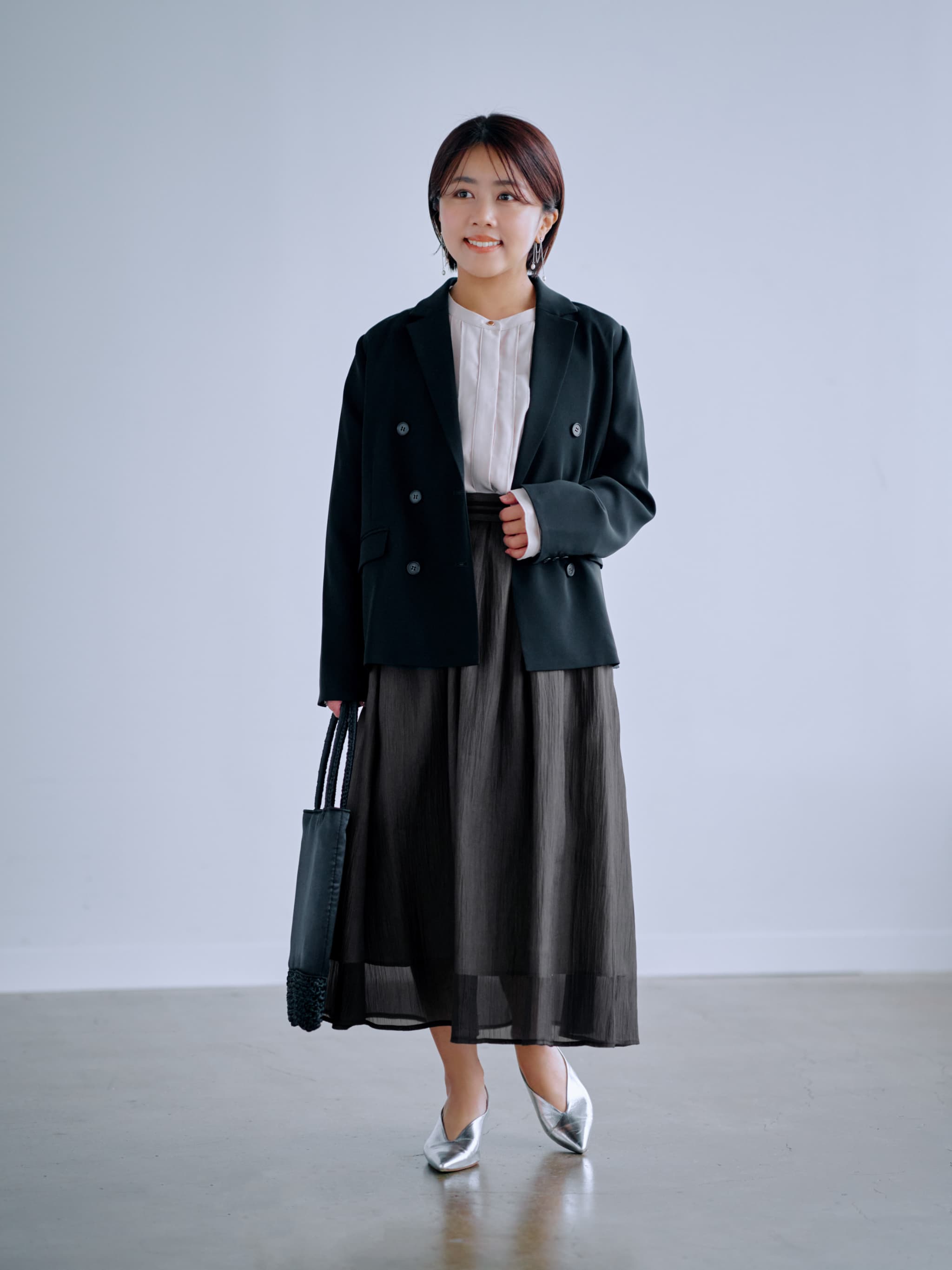 ソフトドビーダブルジャケット | 小柄・低身長女性向けファッション