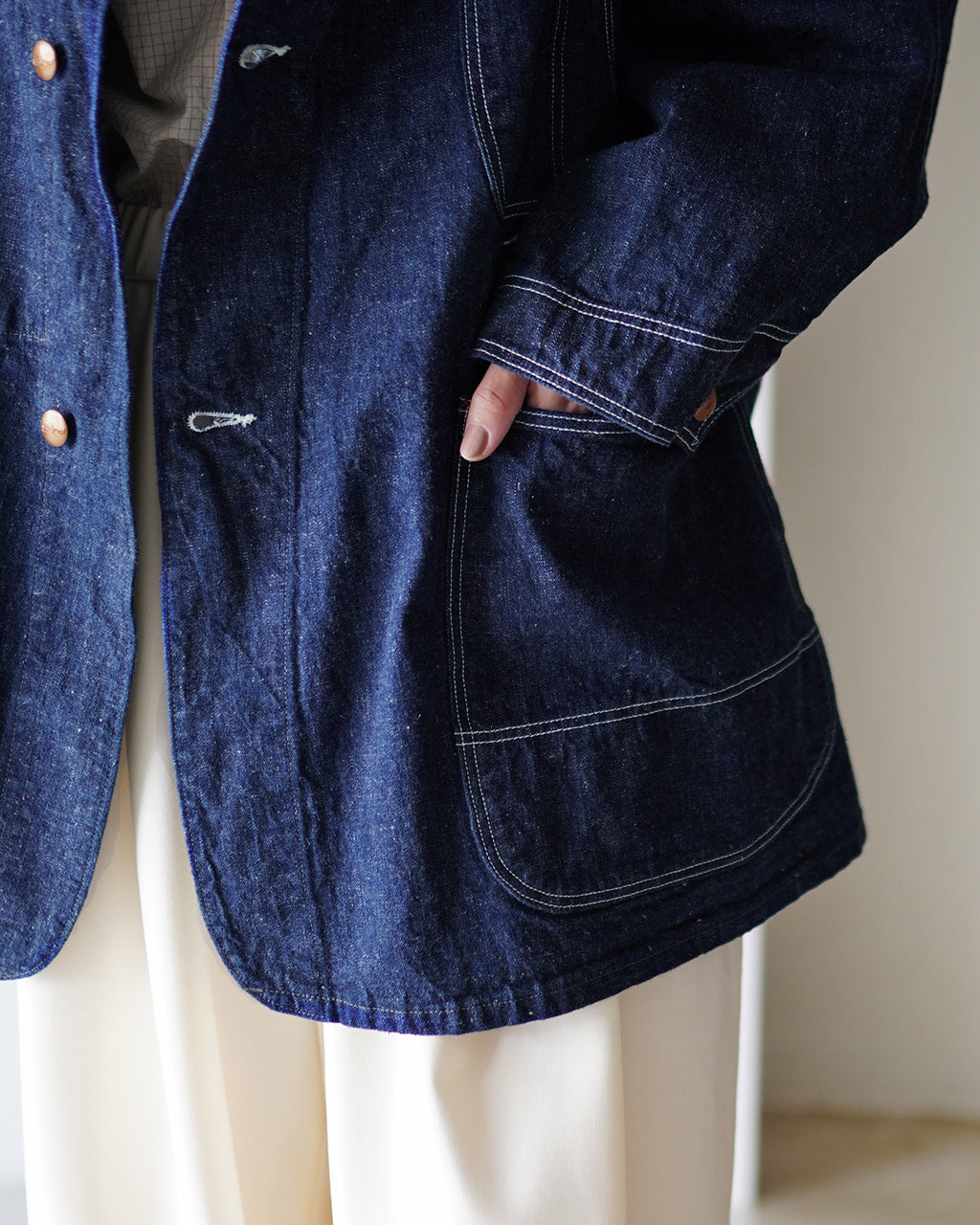 orSlow オアスロウ デニム カバーオール ジャケット LOOSE FIT DENIM